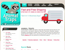 Tablet Screenshot of animaltraps.com